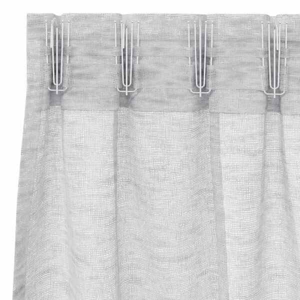 vidaXL Voile gard&iacute;na 2 pcs Lj&oacute;sgr&aacute;r 225 x 140 cm P&oacute;l&yacute;ester