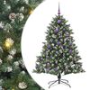 vidaXL Gervi j&oacute;latr&eacute; me&eth; 150 LED Gr&aelig;nn 150 cm PVC, plast og st&aacute;l