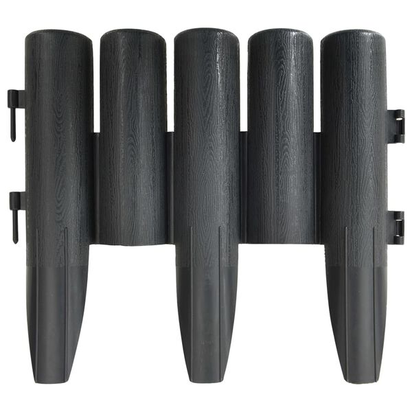 vidaXL Gar&eth;kantar 36 stk. Reykgr&aacute;ir 10 m PP