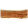 vidaXL Bor&eth;plata 110x40x3,8cm R&eacute;tthyrnd Gegnheil Akas&iacute;a N&aacute;tt&uacute;rul. Br&uacute;n