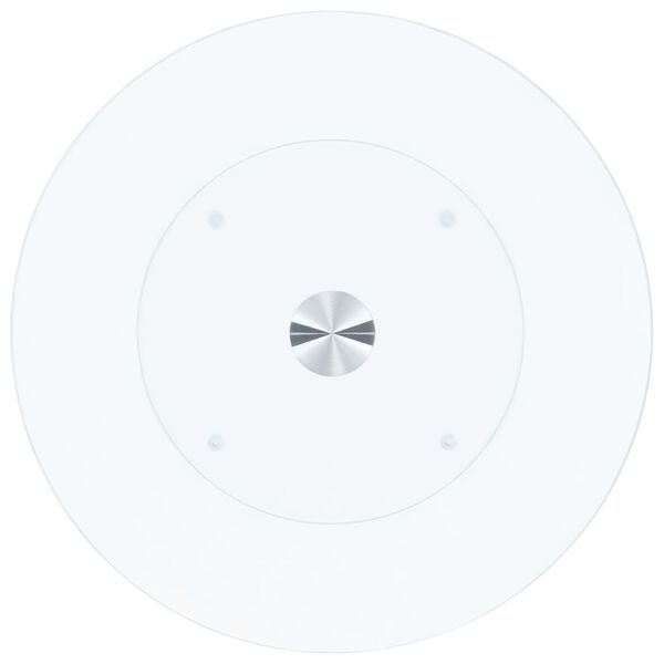 vidaXL Sófaborð Gegnsætt 40 cm Hert Gler