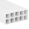 vidaXL Kapalstokkar 100x40 mm 10 m PVC