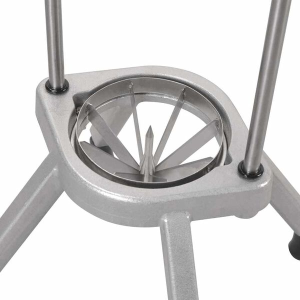 vidaXL Ávaxtaskeri Silfur 20 x 20 x 48 cm Dúkaður ál