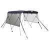 vidaXL 3-boga Biminiskyggni me&eth; Hli&eth;arveggjum 183x(170-182)x137 cm