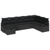 vidaXL S&oacute;fasett me&eth; p&uacute;&eth;i 6 pcs p&oacute;l&yacute;rattan