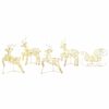 vidaXL LED R&eacute;n me&eth; 40 LED 5 pcs gold PET