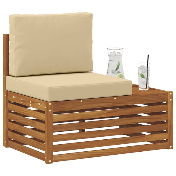 vidaXL &Uacute;tiv&ouml;ru enda s&oacute;fi N&aacute;tt&uacute;rulegur 91 x 63 x 73 cm Hrein akas&iacute;utr&eacute;