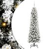 vidaXL Gervi j&oacute;latr&eacute; me&eth; 300 LED Hv&iacute;tt 210 cm PVC, Metall og Plastefni