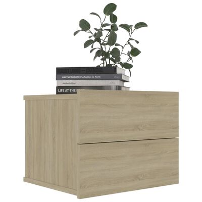 801060 vidaXL Bedside Cabinets 2 pcs Sonoma Oak 40x30x30 cm Chipboard