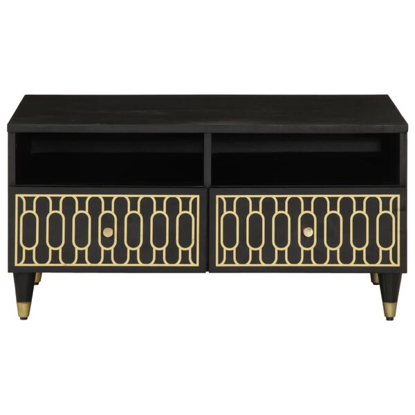 vidaXL Sófaborð 80x54x40 Gegnheill Mangóviður