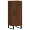 vidaXL Skenkur Br&uacute;nn Eikarlitur 34,5x34x90 cm Samsettur Vi&eth;ur