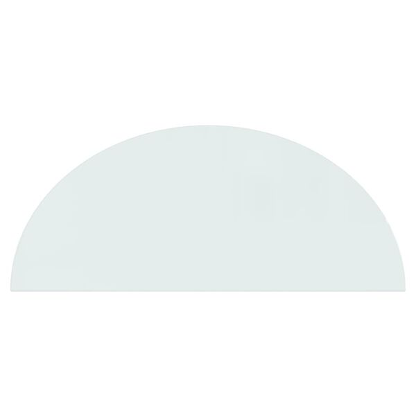 vidaXL Glerplata fyrir Arinn H&aacute;lfhringlaga 1200x500 mm