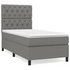 vidaXL H&oacute;lfa&eth; Springr&uacute;m me&eth; D&yacute;nu D&ouml;kkgr&aacute;tt 80x200 cm Tauefni