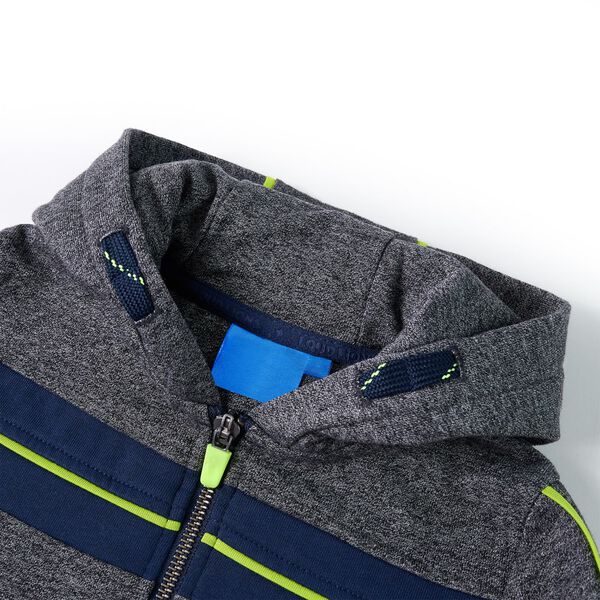 Barnahettupeysa með Rennilás Grá Blanda 92