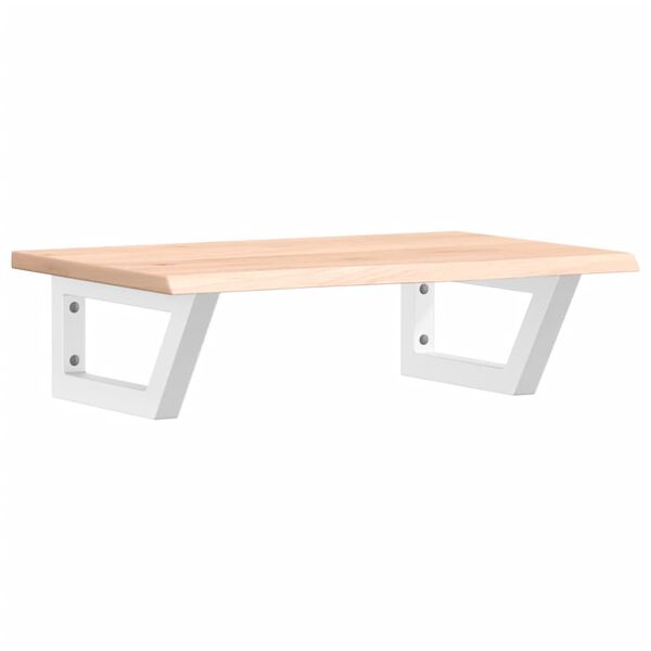 vidaXL Veggfest Handlaugarhilla St&aacute;l og Gegnheil Eik