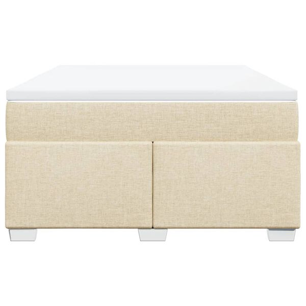 vidaXL H&oacute;lfa&eth; Springr&uacute;m me&eth; D&yacute;nu Rj&oacute;ma 140x200 cm Tauefni