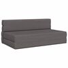 vidaXL Faldandi s&oacute;fi sem r&uacute;m Lj&oacute;sgr&aacute;r 203 x 152 x 15 cm d&uacute;kur