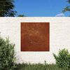 vidaXL Veggskreyting &iacute; Gar&eth;inn 55x55 cm Corten-st&aacute;l S&oacute;larmynstur