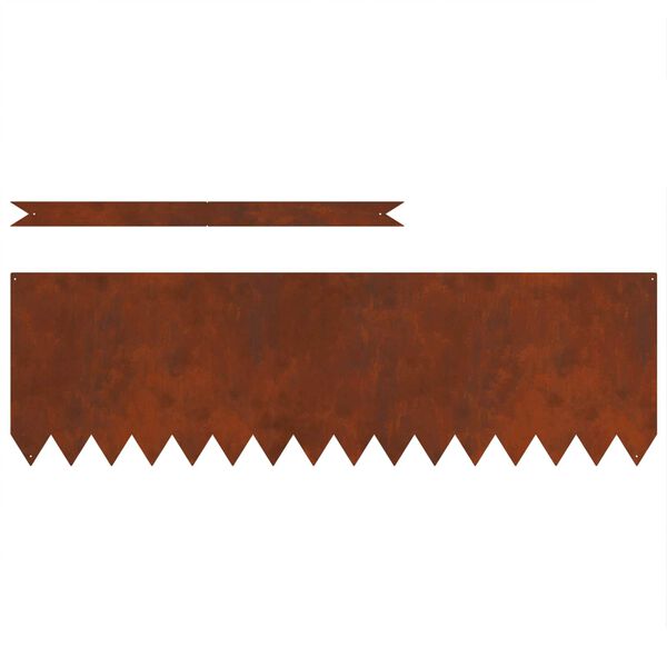 vidaXL Gar&eth;ja&eth;ar 50 pcs Br&uacute;nn 100 x 0.05 x 20 cm Ve&eth;ra&eth; st&aacute;l