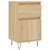 vidaXL Skenkur Sonoma Eik 40x35x70 cm Samsettur Vi&eth;ur