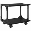vidaXL Prentara standur Svartur Eik 41 x 28 x 33.5 cm Samsettur vi&eth;ur