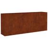 vidaXL Upph&aelig;kka&eth; Gar&eth;ker 200x40x80 cm Corten St&aacute;l