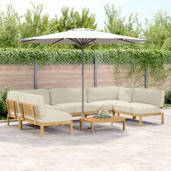 vidaXL S&oacute;fasett me&eth; p&uacute;&eth;i Einlita 6 pcs Rj&oacute;malitur Hrein akas&iacute;utr&eacute;