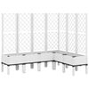 vidaXL Gr&oacute;&eth;urkassi me&eth; Rimlagrind Hv&iacute;tur 160x120x142 cm PP