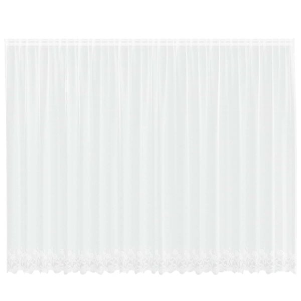 vidaXL Garnogard&iacute;na me&eth; gluggatj&ouml;ldum Hv&iacute;tt 245 x 500 cm P&oacute;l&yacute;ester