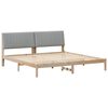 vidaXL Ramsv&iacute;k me&eth; h&ouml;fu&eth;gafl Br&uacute;nn 200 x 200 cm Solid furuhikk