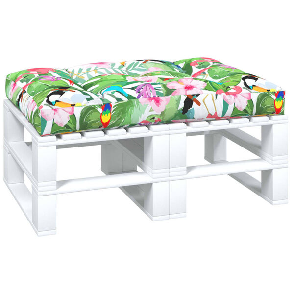 vidaXL Sessa fyrir Brettas&oacute;fa Marglitu&eth; 120x80x12 cm Efnis&aacute;kl&aelig;&eth;i