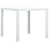 vidaXL S&oacute;fabor&eth; Hv&iacute;tt 78x78x74 cm HDPE Vi&eth;ar&uacute;tlit