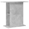 vidaXL Fiskab&uacute;rsstandur Steypugr&aacute;r 75x36x72,5 cm Samsettur Vi&eth;ur