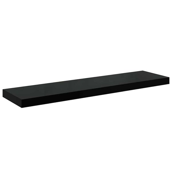 vidaXL Vegghengd Hilla H&aacute;glans Sv&ouml;rt 90x23,5x3,8 cm MDF