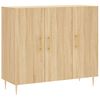 vidaXL Skenkur Sonoma 90x34x80 cm Samsettur Vi&eth;ur