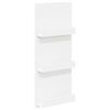 vidaXL T&iacute;marit Hillur me&eth; hillu Hv&iacute;tt 43 x 11 x 102 cm Samsettur vi&eth;ur