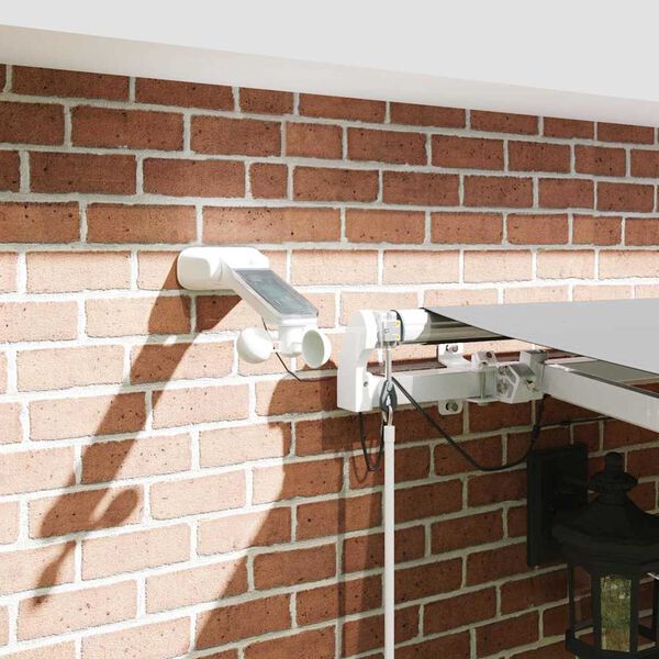 vidaXL Sj&oacute;nvarpsskraut Grind Me&eth; LED r&aelig;ma lj&oacute;sum Hv&iacute;tt 400 &times; 350 cm &Aacute;l