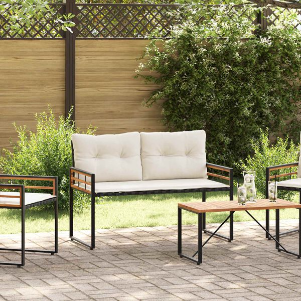 vidaXL Vi&eth;arg&oacute;lf s&oacute;fi me&eth; p&uacute;&eth;i Einlita Rj&oacute;malitur 114 x 55 x 77 cm