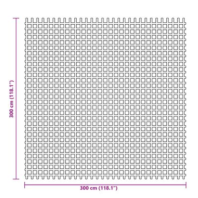 vidaXL Útilegumotta Blá 3x3 m