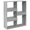 vidaXL B&oacute;kahilla Gr&aacute;ir Sonoma 100x33x115 cm Samsettur Vi&eth;ur