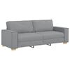 vidaXL 3 s&aelig;ta s&oacute;fi lj&oacute;sgr&aacute;r 220x78x84 cm &uacute;r efni