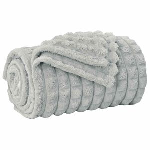 vidaXL Kast teppi Gr&aacute;r 150 x 130 cm Fl&iacute;s