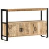 vidaXL Skenkur 120x30x75 cm Gegnheill Mang&oacute;vi&eth;ur