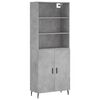 vidaXL H&aacute;r Sk&aacute;pur Steypugr&aacute;r 69,5x34x180 cm Samsettur Vi&eth;ur