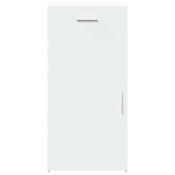 vidaXL Skenkur Hv&iacute;tur 45x42,5x93 cm Samsettur Vi&eth;ur