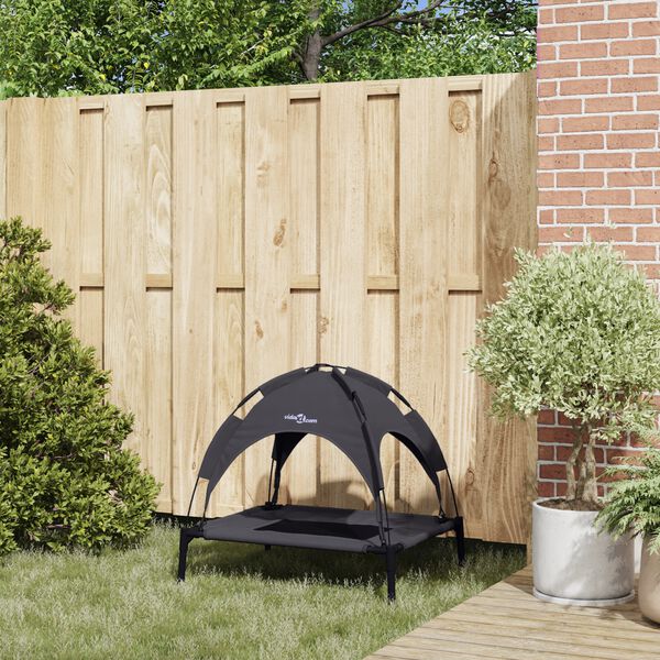 vidaXL Hundar&uacute;m Svartur 76 x 62 x 70,5 cm St&aacute;l