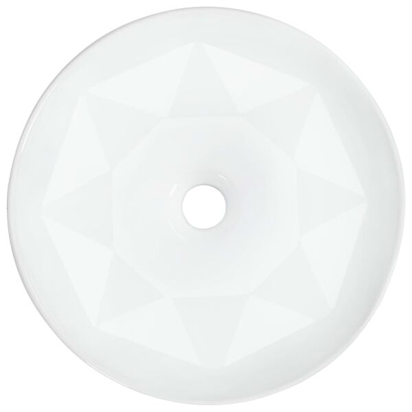 vidaXL Handlaug 36x14 cm Postulín Hvít