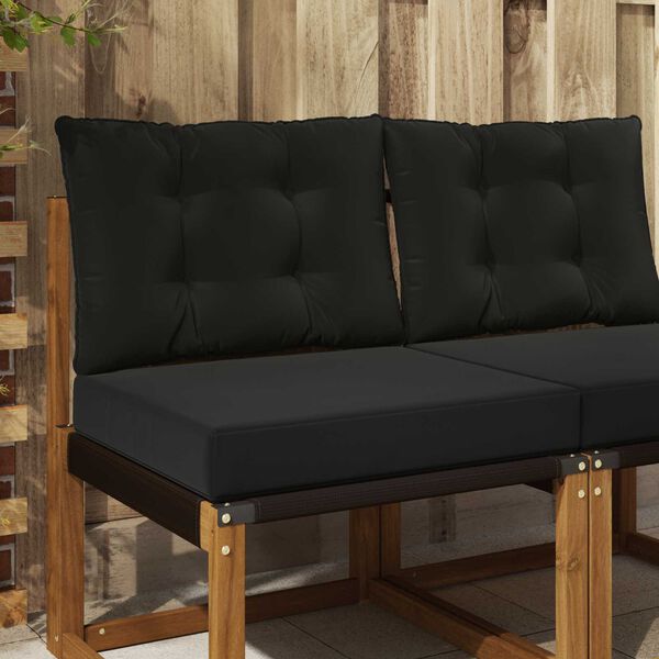 vidaXL Utandyriss&oacute;fap&uacute;&eth;i 2 pcs Svart P&oacute;l&yacute;ester