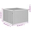 vidaXL 6 -Hluta Gar&eth;s&oacute;fasett me&eth; Sessum Gr&aacute;tt P&oacute;l&yacute;rattan
