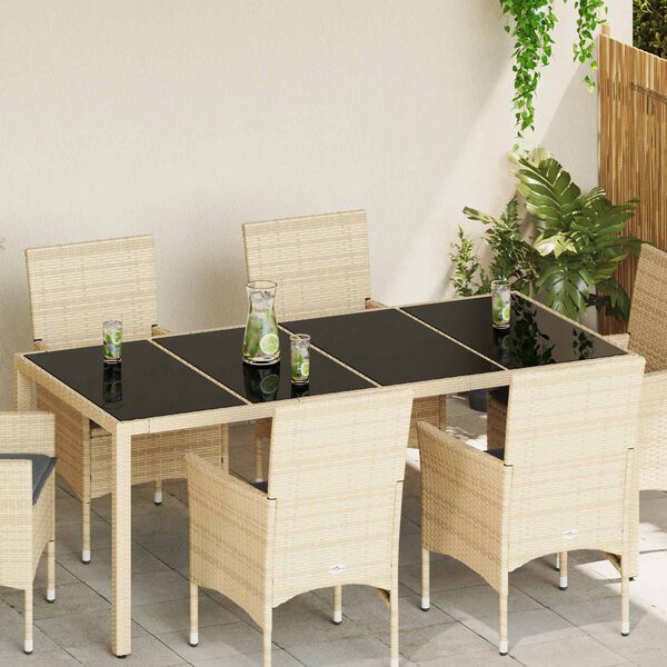 vidaXL Bor&eth;plata 4 pcs Svartur glass